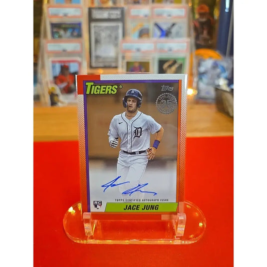 Jace Jung Gold /50 2025 Topps Series 1 1990 Topps Baseball Autographs #90A JJU