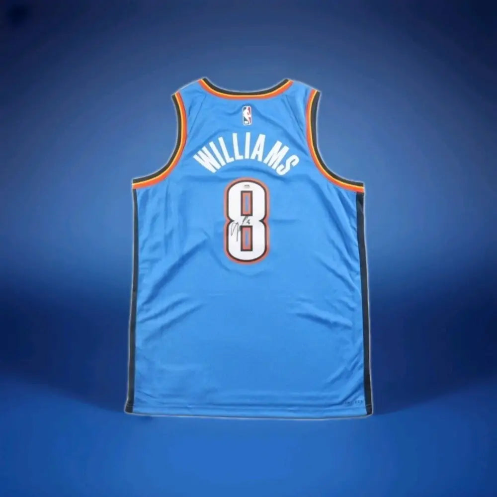 Jalen Williams Signed Oklahoma City Thunder Jersey with PSA Authentication NBA