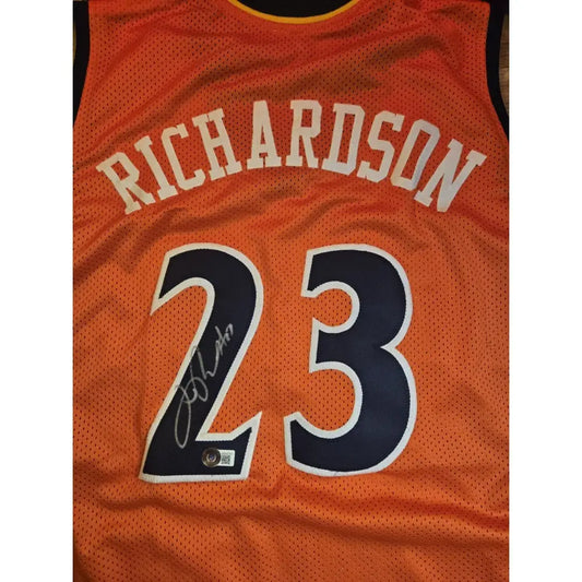 Jason Richardson Signed Golden State Warriors Basketball Jersey w/ Beckett Holo