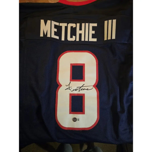 John Metchie III Autographed custom Pro Style Jersey Beckett COA