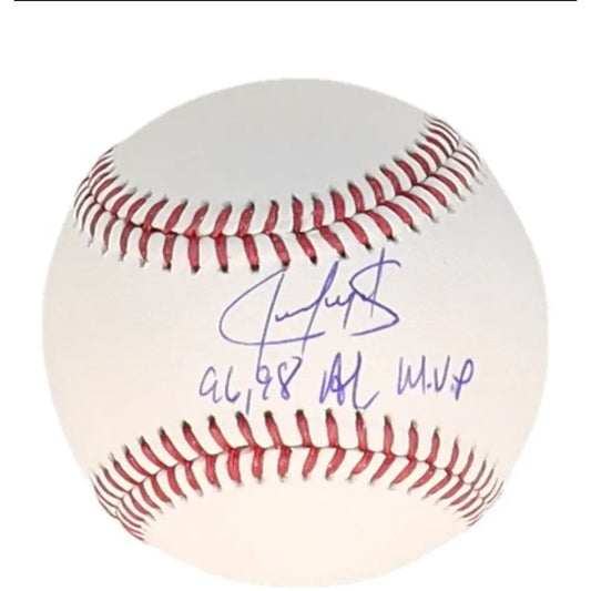 Juan Gonzalez Signed Rawlings Official MLB Baseball w/2x AL MVP (SCHWARTZ COA)