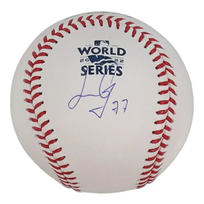LUIS GARCIA SIGNED 2022 WORLD SERIES BASEBALL HOUSTON ASTROS JSA COA