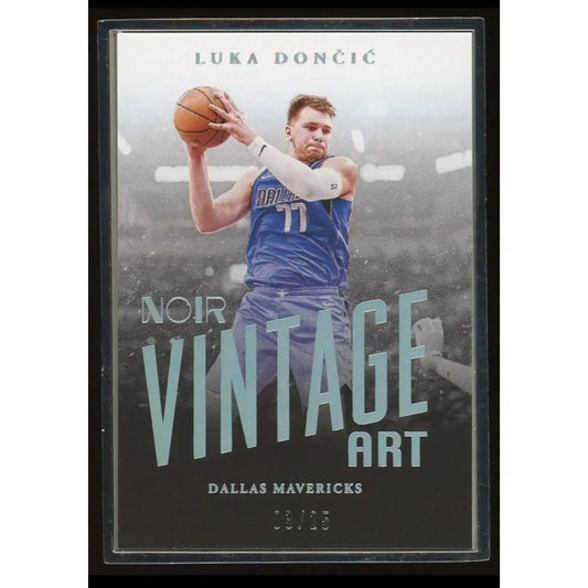 Luka Doncic /25 Panini 2021 Noir Vintage Art