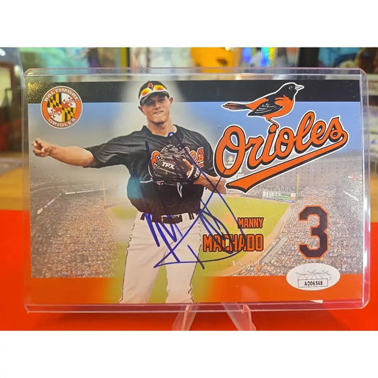 Manny Machado Autographed 8x10 Baltimore Orioles JSA