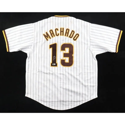 Manny Machado Signed Customized San Diego Jersey Beckett Authenticated