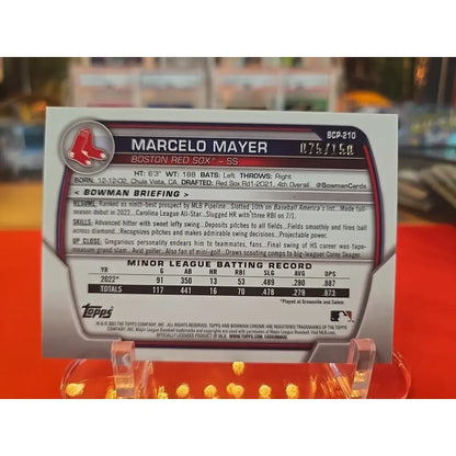 Marcelo Mayer Blue Mojo Refractor /150 2023 Bowman Chrome Mega