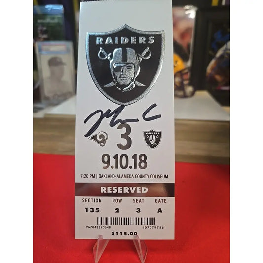 Maxx Crosby Signed Game Ticket