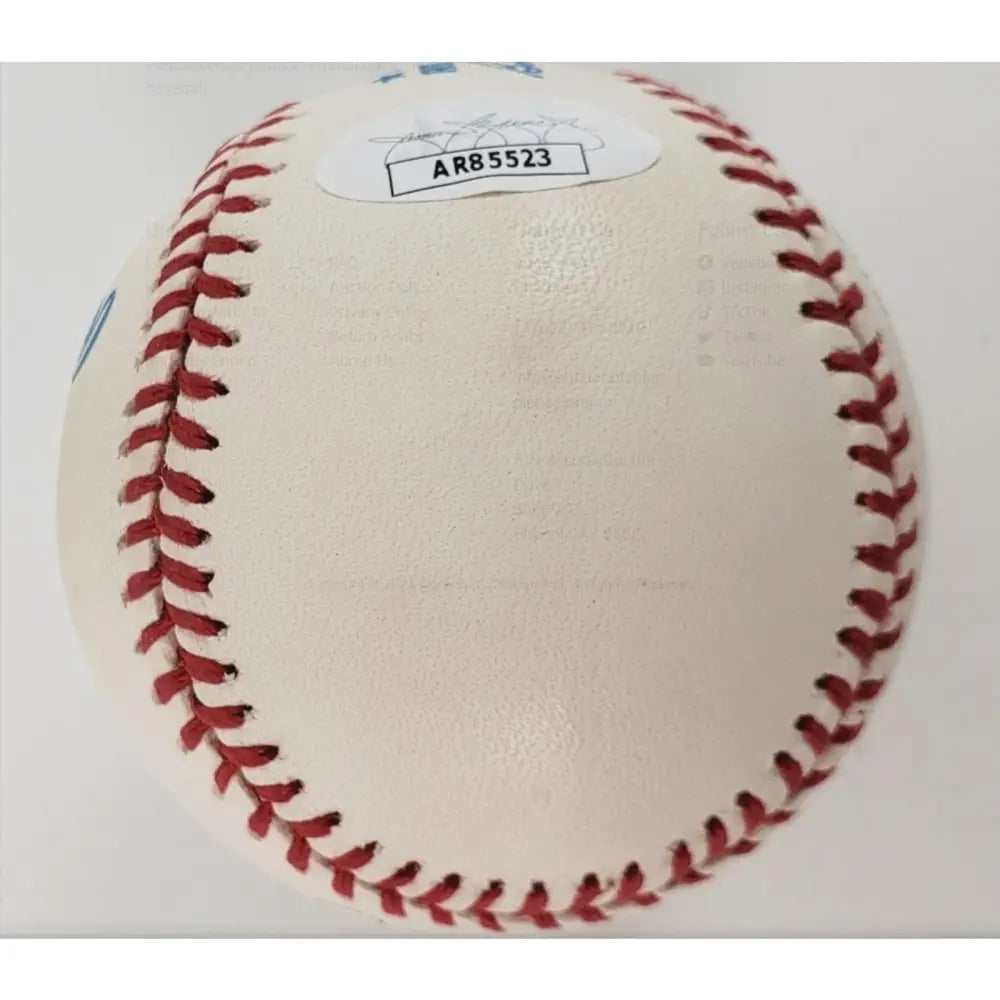 Nolan Ryan Signed Official AL Bobby Brown Baseball (AL Pres. 1984 1994) JSA