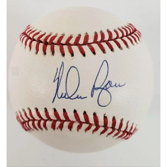 Nolan Ryan Signed Official AL Bobby Brown Baseball (AL Pres. 1984 1994) JSA
