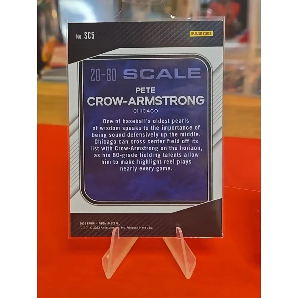 Pete Crow Armstrong 3 Card Lot (RC) 20 80 Scale Chrome Silver And Chrome Prizm
