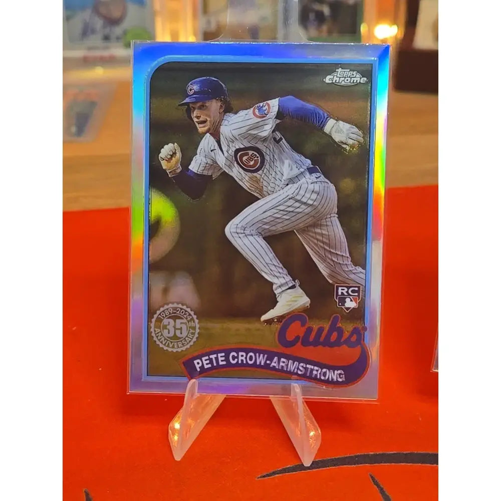 Pete Crow Armstrong 3 Card Lot (RC) 20 80 Scale Chrome Silver And Chrome Prizm