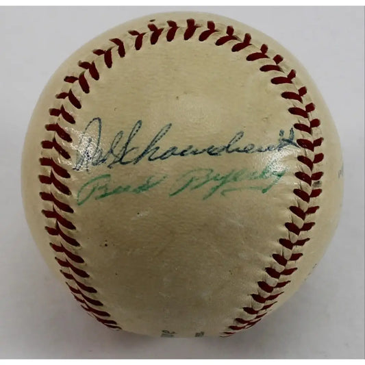 Red Schoendienst Roy Sievers Bud Byerly Del Wilber And 1 UI Signed Ball