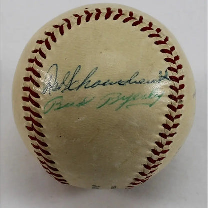 Red Schoendienst Roy Sievers Bud Byerly Del Wilber And 1 UI Signed Ball