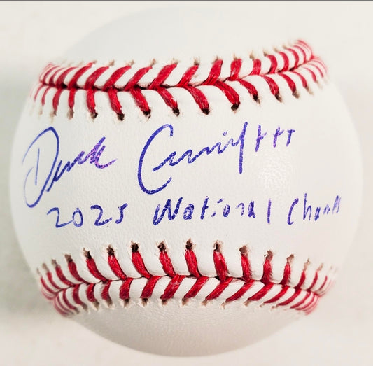 Derek Curiel Signed Baseball With Inscription