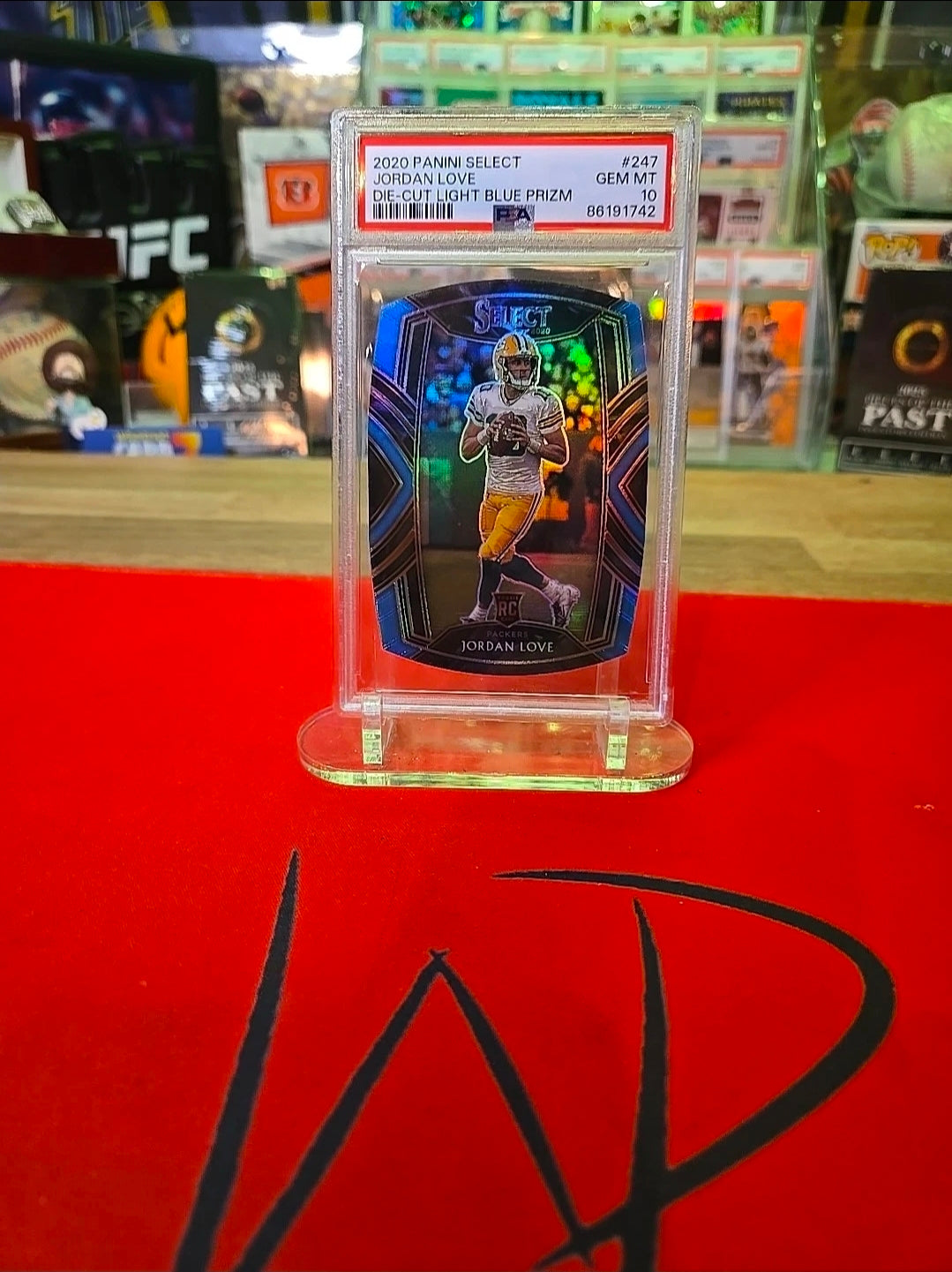 2020 Panini Select - Club Level Jordan Love #247 Light Blue Prizm Die-Cut (RC)