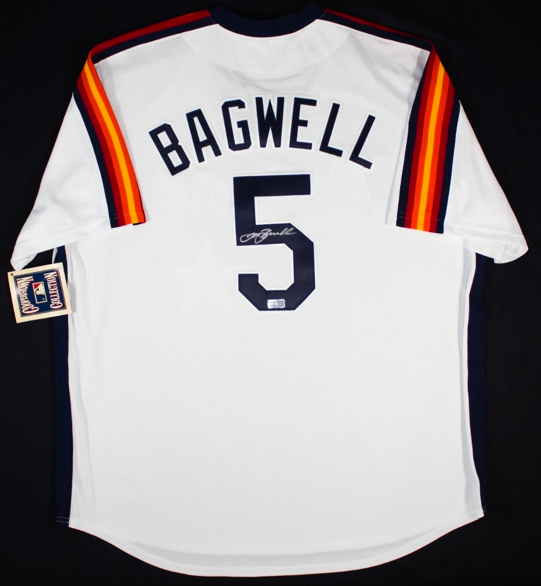 Jeff Bagwell signed Mitchell and Ness Astros Jersey