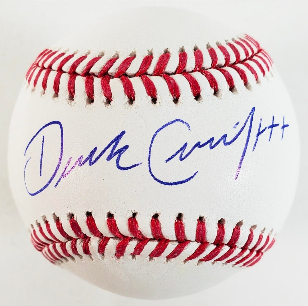 Derek Curiel Signed baseball