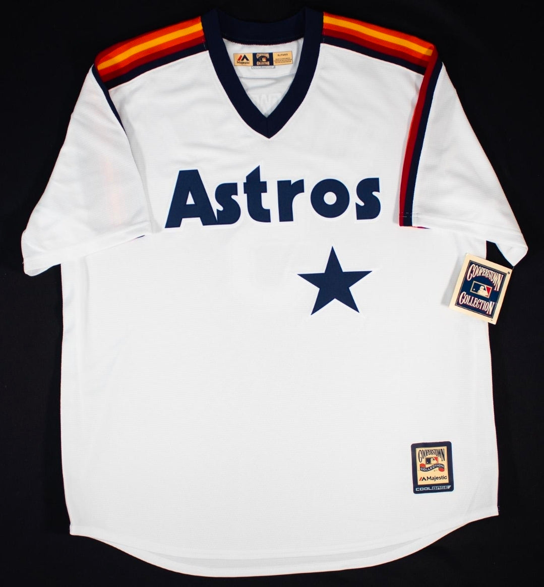 Jeff Bagwell signed Mitchell and Ness Astros Jersey