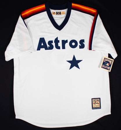 Jeff Bagwell signed Mitchell and Ness Astros Jersey