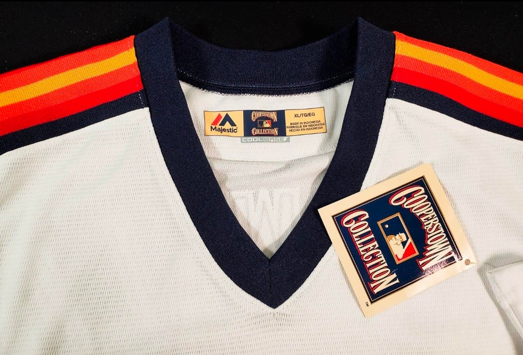 Jeff Bagwell signed Mitchell and Ness Astros Jersey