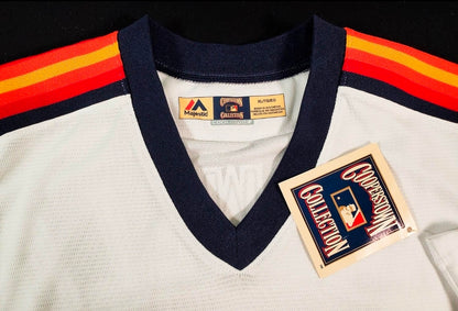 Jeff Bagwell signed Mitchell and Ness Astros Jersey
