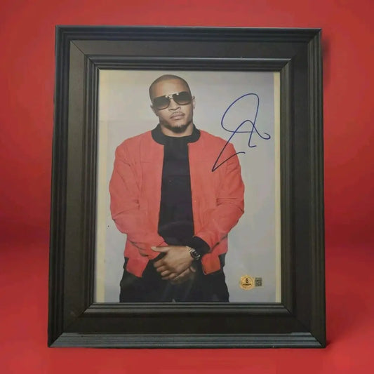T.I. Signed 8X10 Framed Photo Beckett COA TI Rapper TIP Autograph