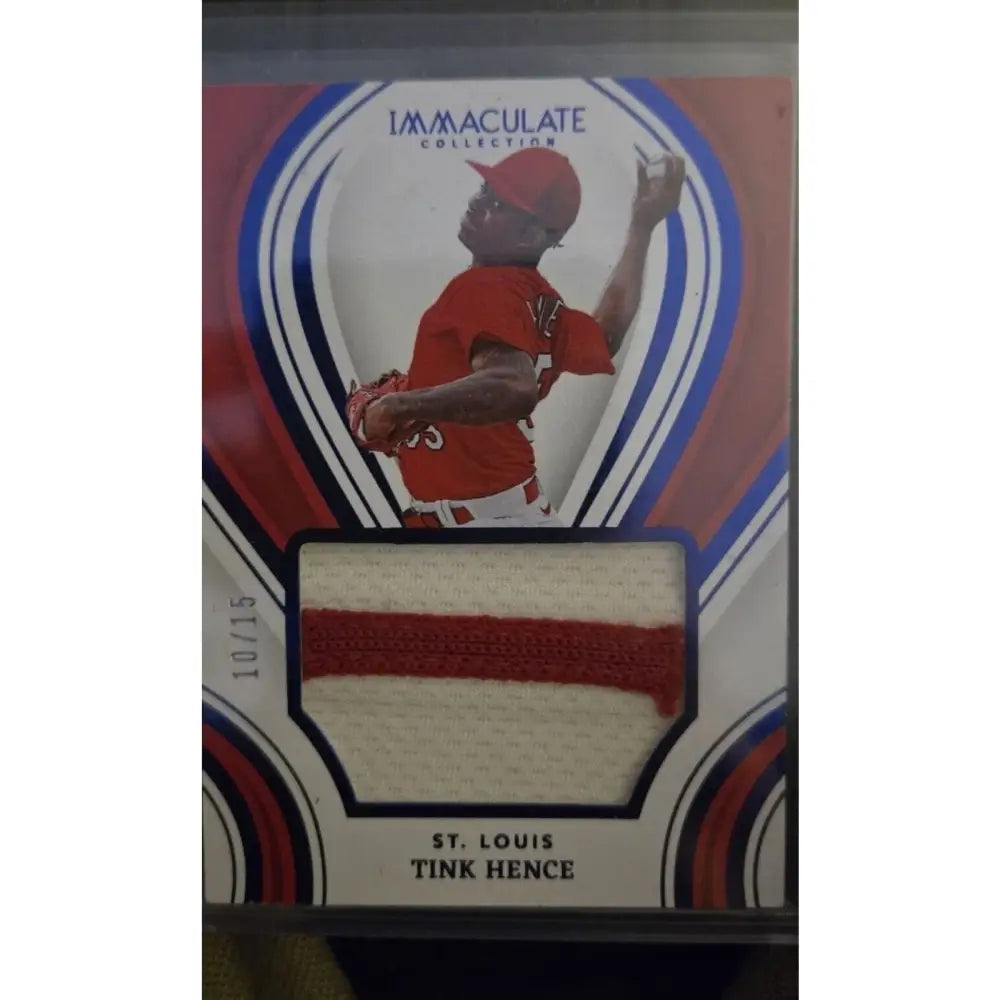 Tink Hence /25 2023 Immaculate Collection Materials Prime #MP TH (MEM,AU) Baseball Card