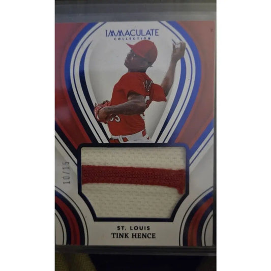 Tink Hence /25 2023 Immaculate Collection Materials Prime #MP TH (MEM,AU) Baseball Card