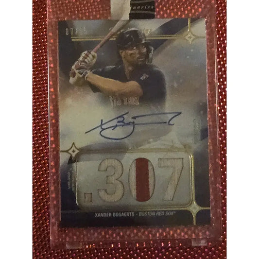 XANDER BOGAERTS 2023 TOPPS LUMINARIES HIT KINGS USED PATCH AUTO /15
