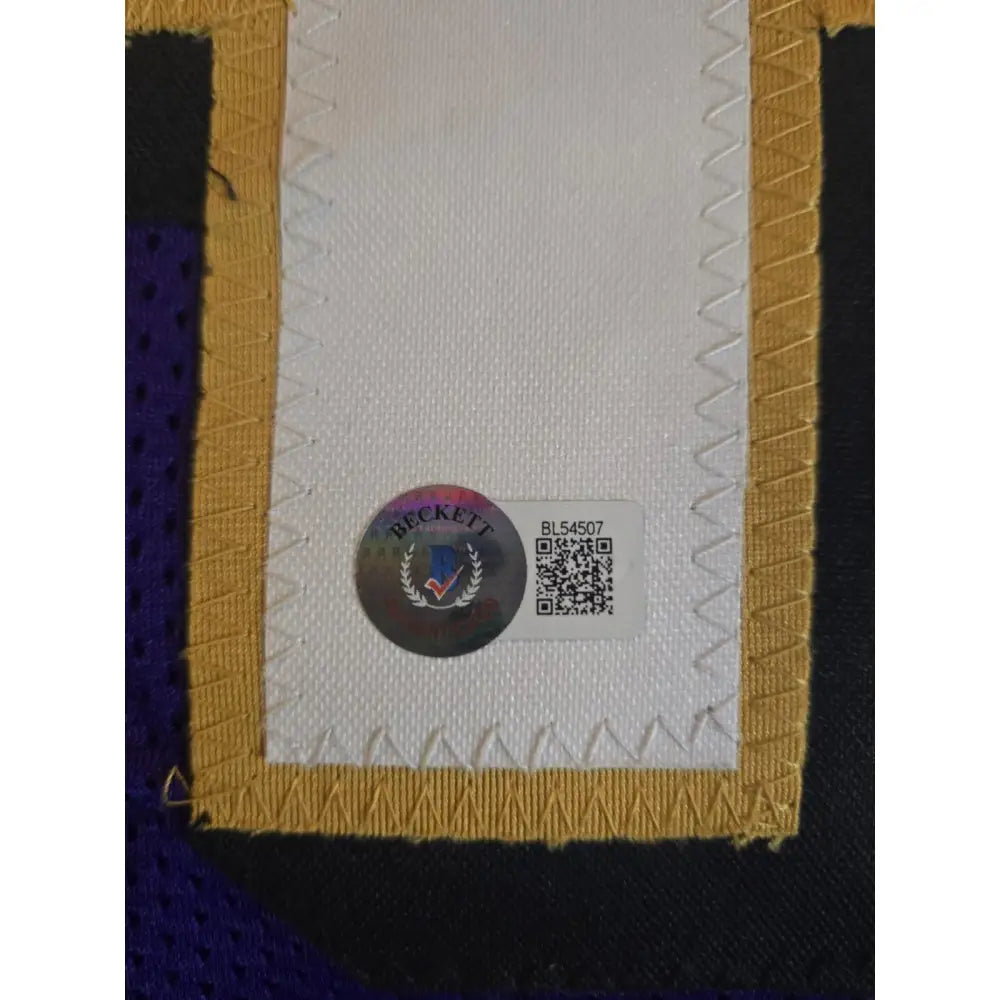 Zay Flowers Signed Custom Purple Baltimore Ravens Jersey Beckett WITNESS COA
